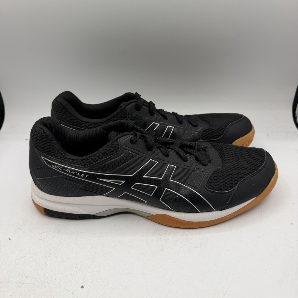 Asics Gel-Rocket 8 Indoor Volleyball Court Shoes Mens 11.5 Black Sneakers B706Y